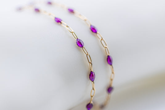 Highland - 14K Gold Filled Enamel (Purple)