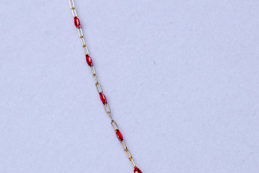 Core - 14K Gold Filled Enamel (Red)