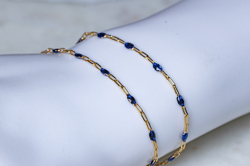 Load image into Gallery viewer, Noble - 14K Gold Filled Enamel (Blue)
