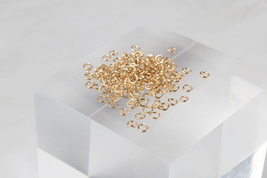 26G 3mm Open Jump Ring Set of 25 - 14K Gold Filled (Yellow)