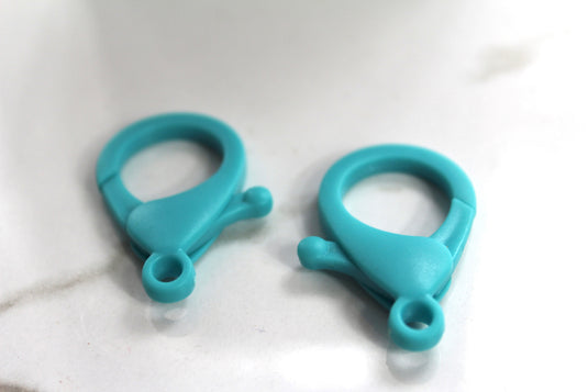 Blue Oversized Lobster Clasp - Plastic