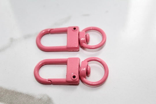 Load image into Gallery viewer, Pink Oversized Metal Lobster Clasp - Plated
