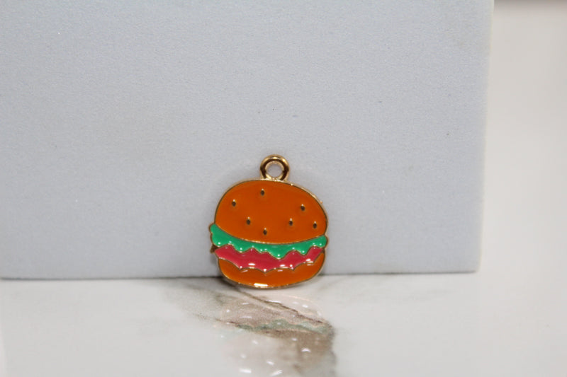 Load image into Gallery viewer, Cheeseburger Charm - Gold Plated
