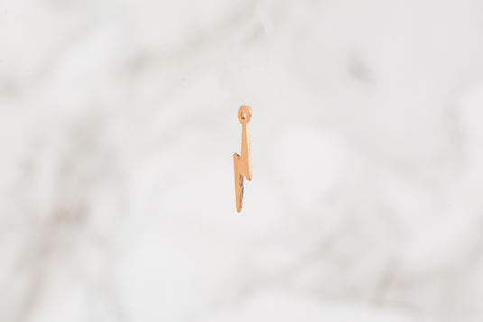 Lightning Bolt Charm - 14K Gold Filled (Rose)