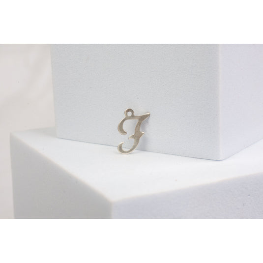 Sterling Silver  Letter  Cursive  charm