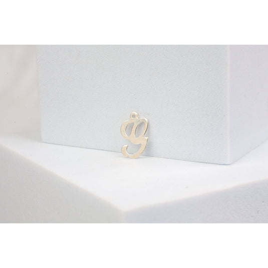 Sterling Silver  Letter  Cursive  charm