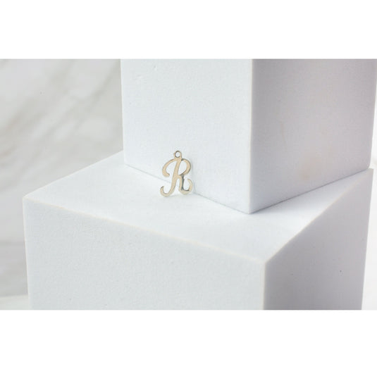 Sterling Silver  Letter  Cursive  charm