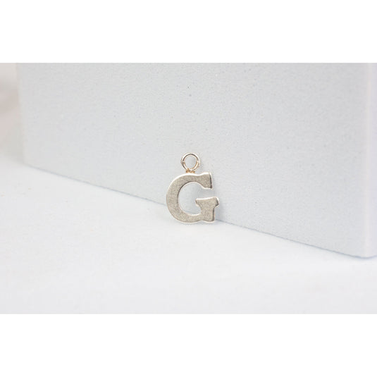 Sterling Silver  Letter  charm block style permanent jewelry supplies