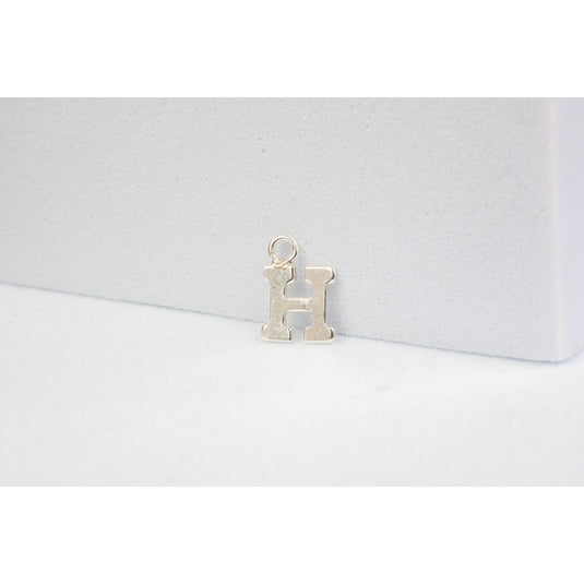 Sterling Silver  Letter  charm block style permanent jewelry supplies