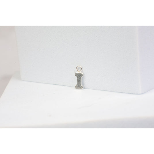 Sterling Silver  Letter  charm block style permanent jewelry supplies