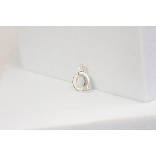 Sterling Silver  Letter  charm block style permanent jewelry supplies 