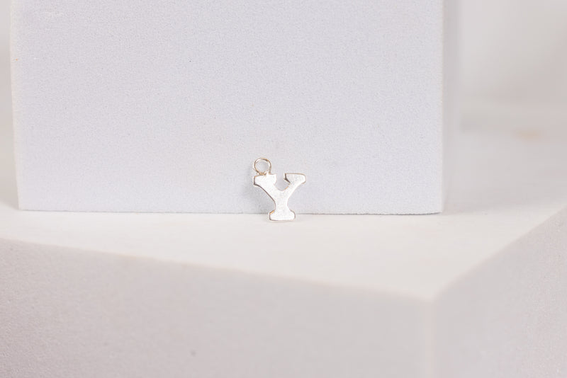 Load image into Gallery viewer, Sterling Silver  Letter  charm
