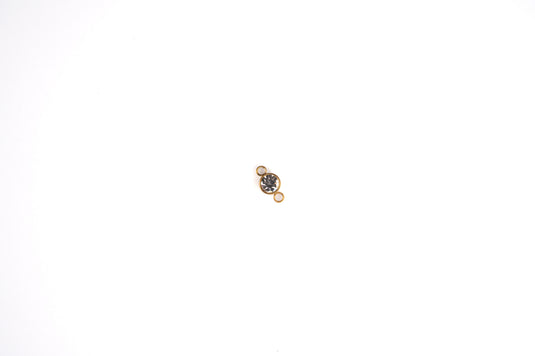 3mm 18K Gold PVD Stainless Steel Birthstone Connector