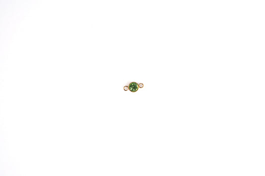 3mm 18K Gold PVD Stainless Steel Birthstone Connector