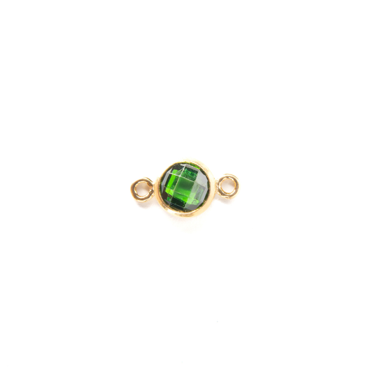 4mm CZ Birthstone Connecters - 14K Gold Filled