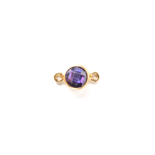 4mm CZ Birthstone Connecters - 14K Gold Filled