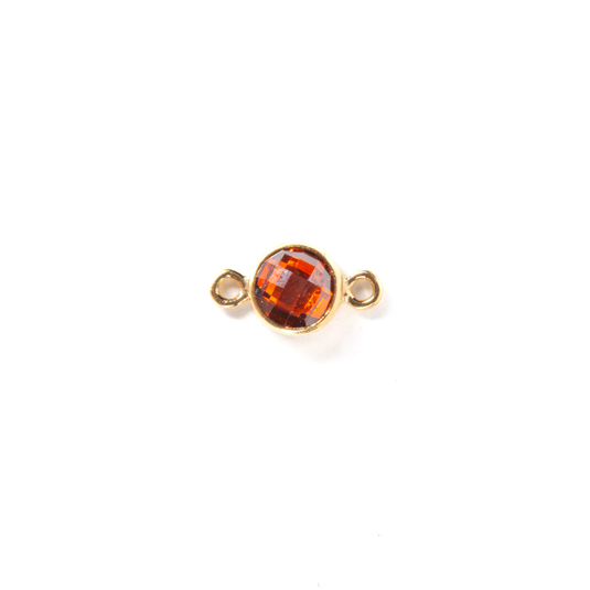 4mm CZ Birthstone Connecters - 14K Gold Filled
