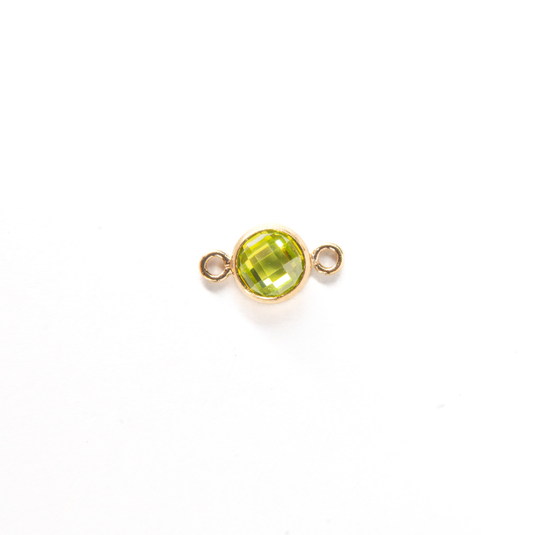 4mm CZ Birthstone Connecters - 14K Gold Filled
