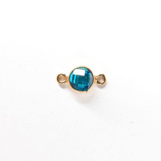 3mm CZ Birthstone Connecters - 14K Gold Filled