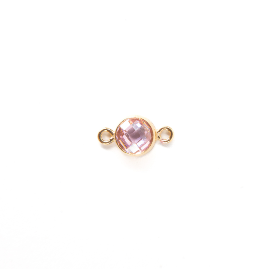 4mm CZ Birthstone Connecters - 14K Gold Filled