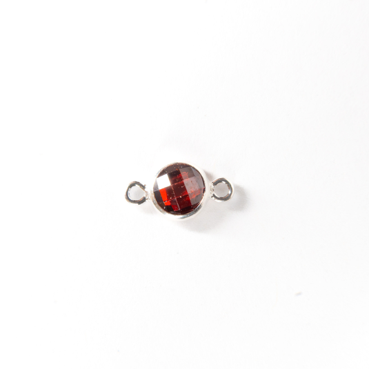 3mm CZ Birthstone Connecters - Sterling Silver