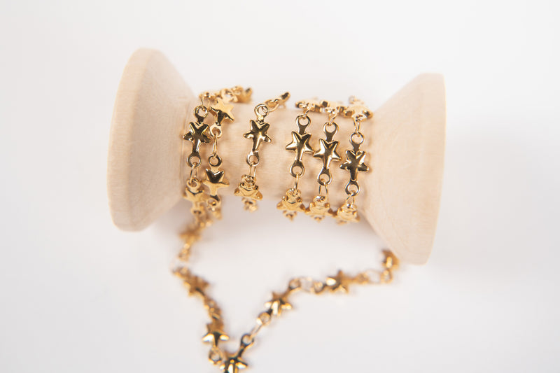 Load image into Gallery viewer, Celine - 18K Gold PVD Star Connector Chain
