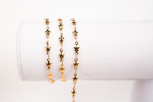 Celine - 18K Gold PVD Star Connector Chain