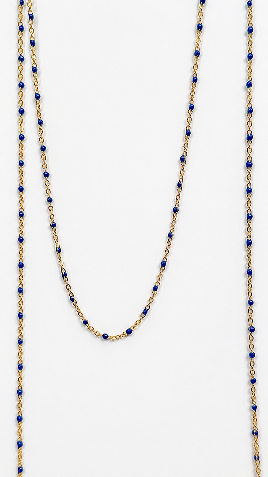 Cobalt - 18K Gold PVD Stainless Steel (Blue)