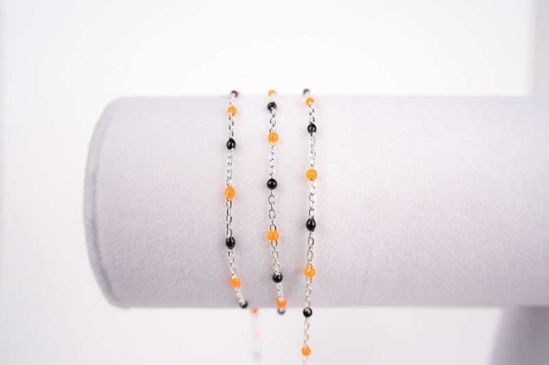 Cargue la imagen en el visor de la galería, Candy Corn - Sterling Silver Enamel
