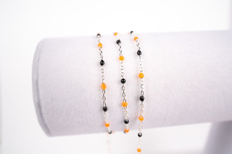 Cargue la imagen en el visor de la galería, Candy Corn - Sterling Silver Enamel
