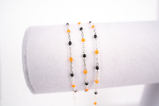 Candy Corn - Sterling Silver Enamel