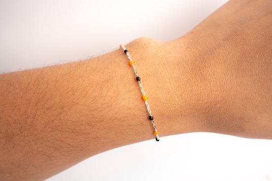Candy Corn - Sterling Silver Enamel