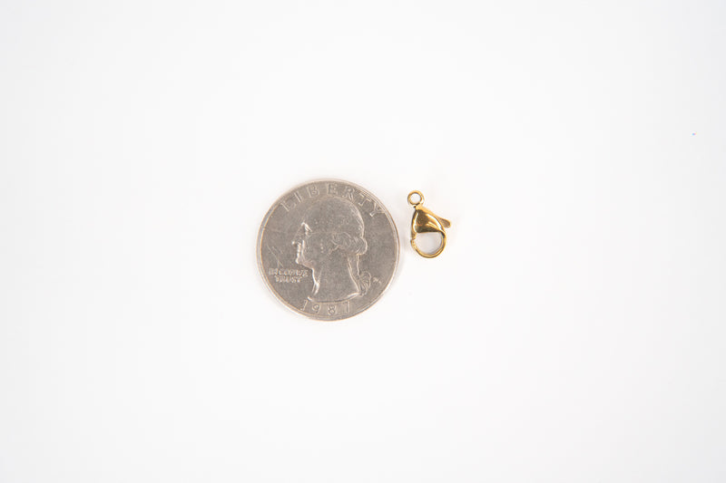 Load image into Gallery viewer, 12mm Lobster Clasp - 18K Gold PVD Stainless Steel
