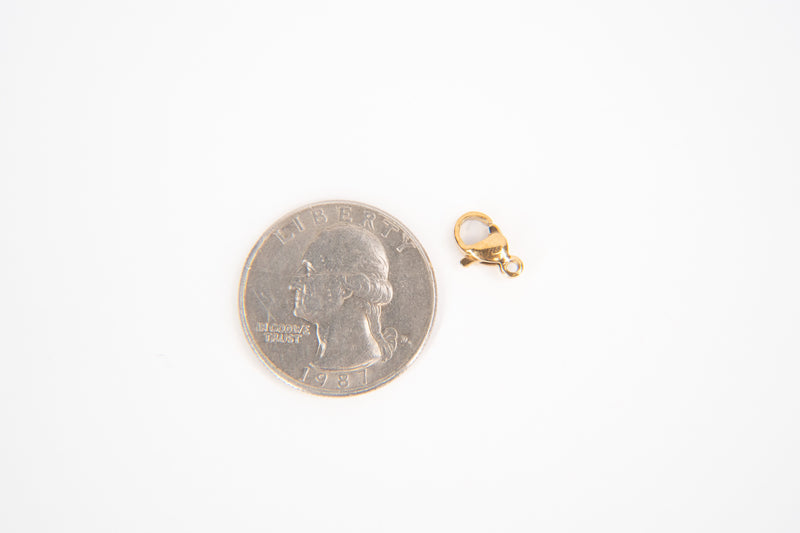 Load image into Gallery viewer, 10mm Lobster Clasp - 18K Gold PVD Stainless Steel

