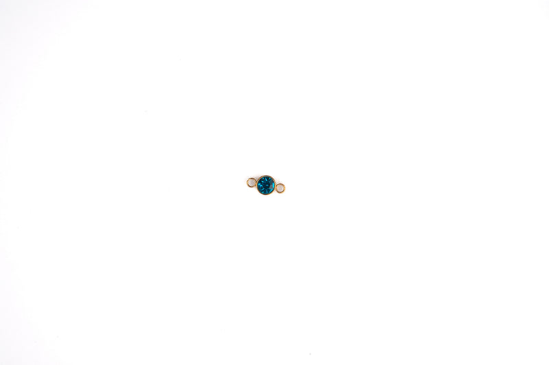 Load image into Gallery viewer, 3mm 18K Gold PVD Stainless Steel Birthstone Connector
