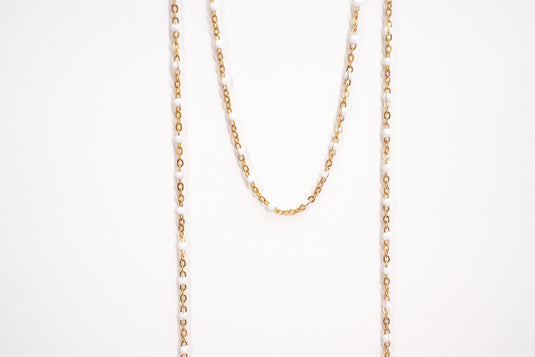 Snow - 18K Gold PVD Stainless Steel (White)