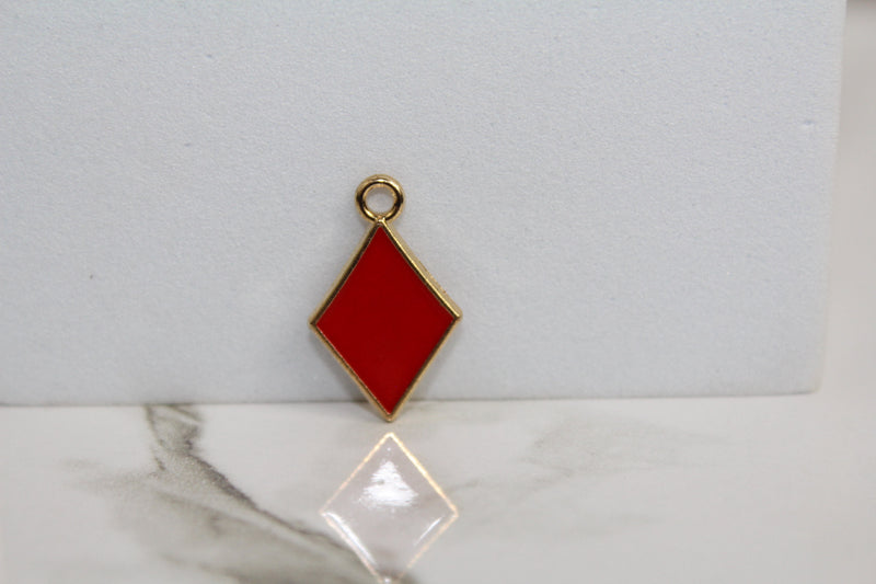 Cargue la imagen en el visor de la galería, Charm con letra estilo bloque amarillo dorado - F 
