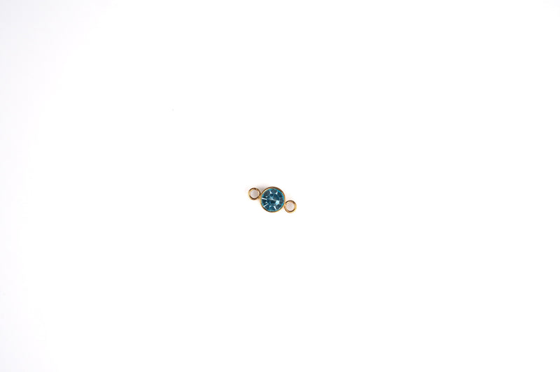 Load image into Gallery viewer, 3mm 18K Gold PVD Stainless Steel Birthstone Connector
