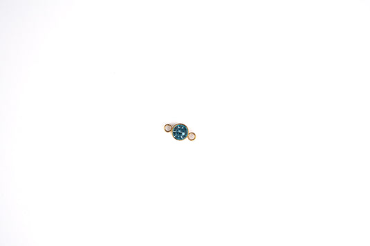 3mm 18K Gold PVD Stainless Steel Birthstone Connector