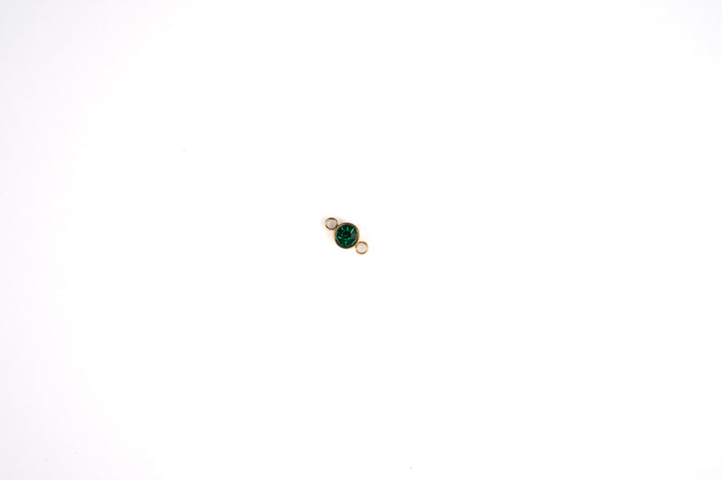 Load image into Gallery viewer, 3mm 18K Gold PVD Stainless Steel Birthstone Connector
