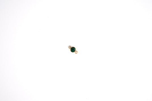 3mm 18K Gold PVD Stainless Steel Birthstone Connector