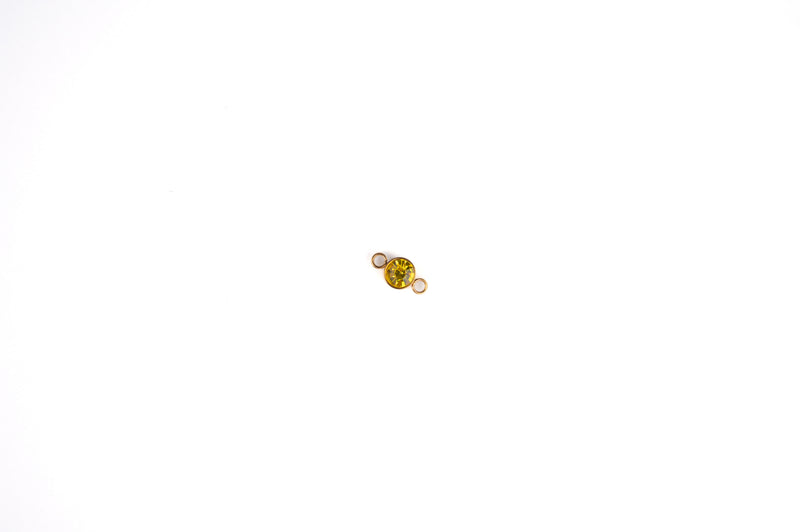 Load image into Gallery viewer, 3mm 18K Gold PVD Stainless Steel Birthstone Connector
