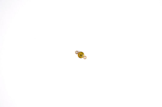3mm 18K Gold PVD Stainless Steel Birthstone Connector