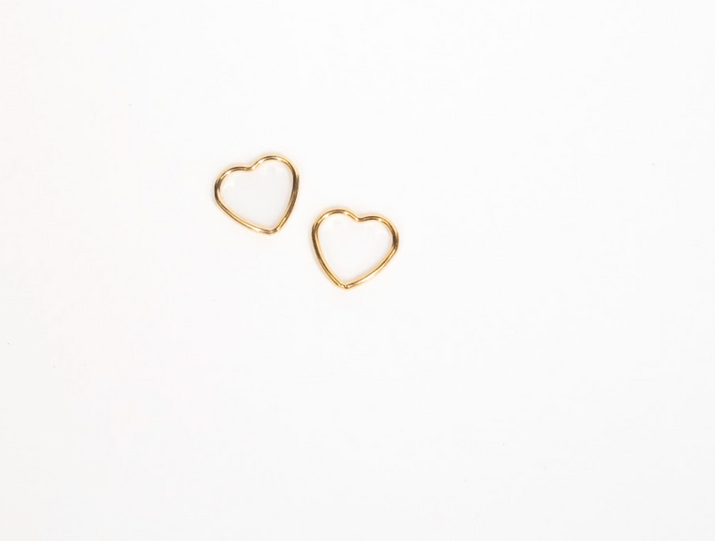 Cargue la imagen en el visor de la galería, Small Heart Connector - 14K Gold Filled

