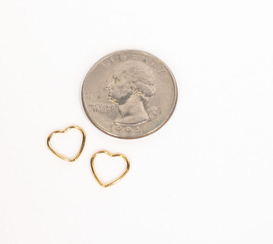 Small Heart Connector - 14K Gold Filled