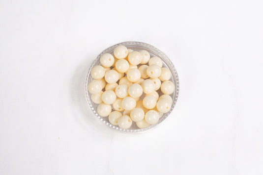 Cow/Bovine Bone Round Smooth Bead