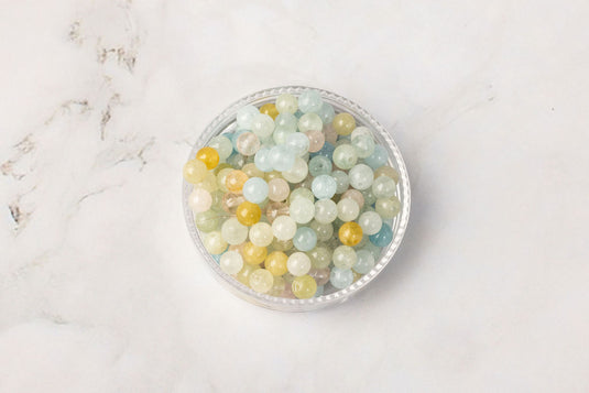 Round Morganite Beads
