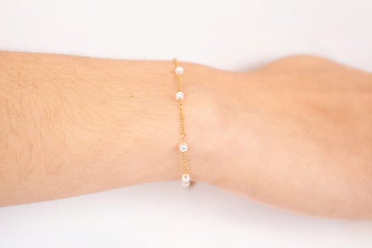 Clutch - Faux Pearl 18K Gold PVD