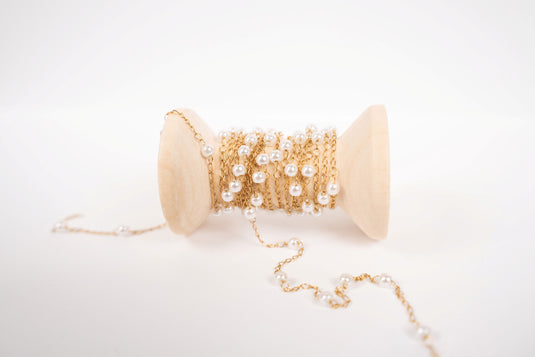 Clutch - Faux Pearl 18K Gold PVD