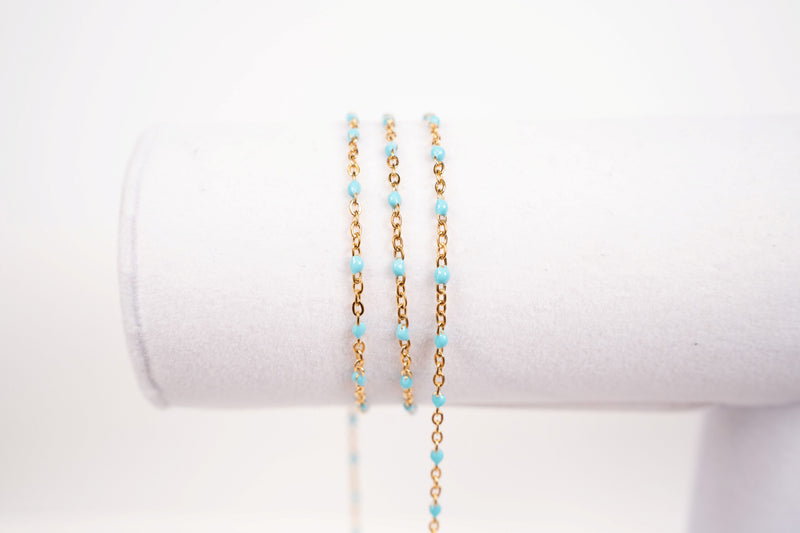 Cargue la imagen en el visor de la galería, Reef - 18K Gold PVD Turquoise
